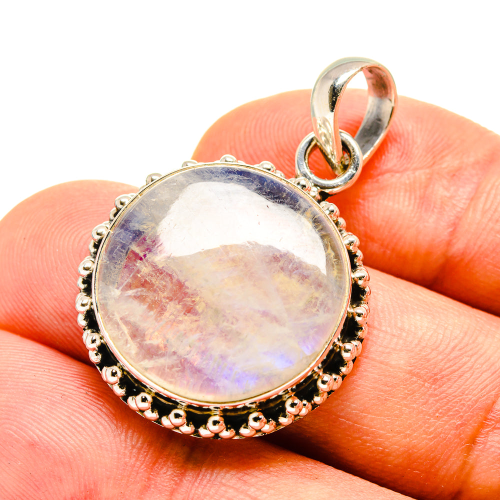 Rainbow Moonstone Pendants handcrafted by Ana Silver Co - PD757304