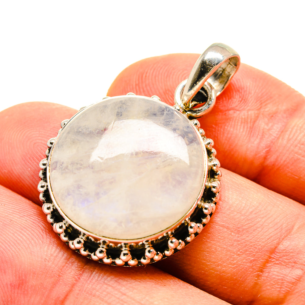 Rainbow Moonstone Pendants handcrafted by Ana Silver Co - PD757305