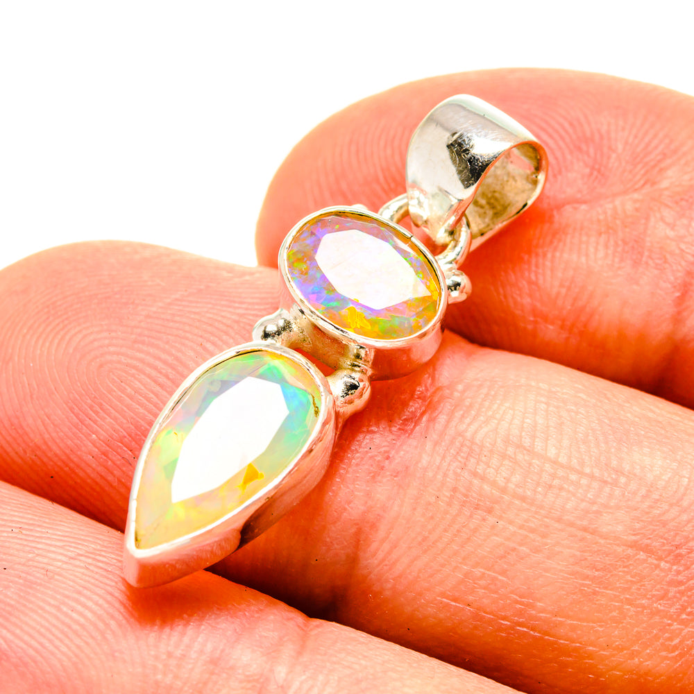 Ethiopian Opal Pendants handcrafted by Ana Silver Co - PD757308