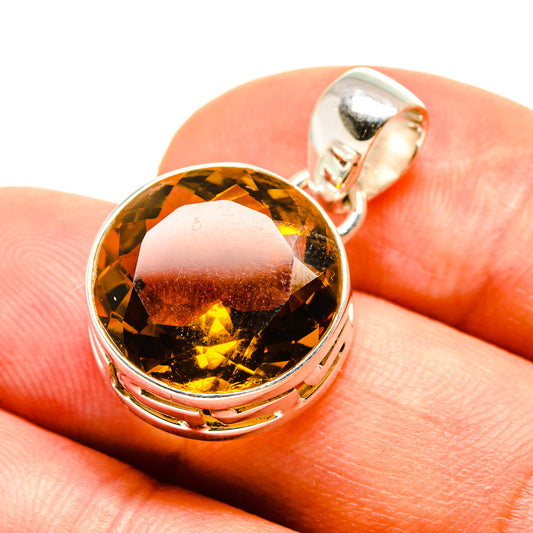 Mandarin Citrine Pendants handcrafted by Ana Silver Co - PD757312