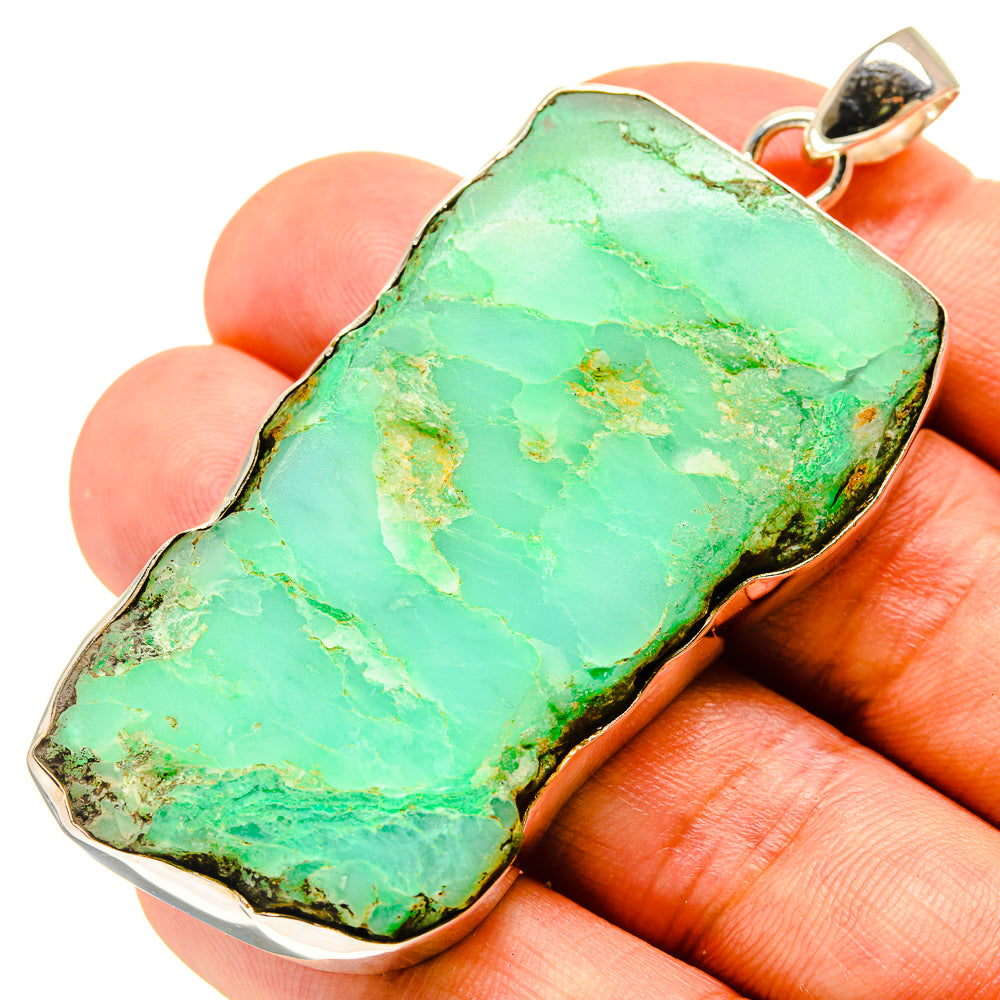 Chrysoprase Pendants handcrafted by Ana Silver Co - PD757315