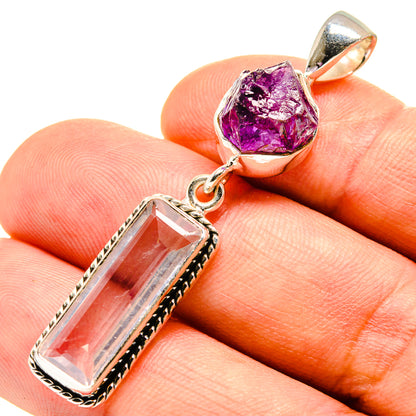 Rose Quartz Pendants handcrafted by Ana Silver Co - PD757323