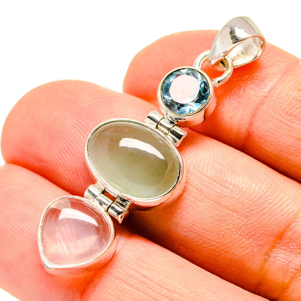 Prehnite Pendants handcrafted by Ana Silver Co - PD757334
