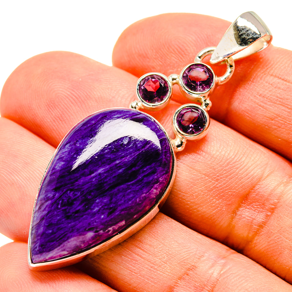 Charoite Pendants handcrafted by Ana Silver Co - PD757338