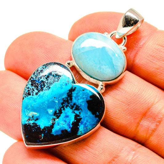 Shattuckite Pendants handcrafted by Ana Silver Co - PD757339