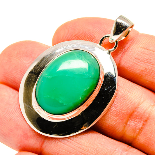 Chrysoprase Pendants handcrafted by Ana Silver Co - PD757347