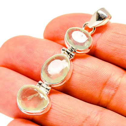 Prehnite Pendants handcrafted by Ana Silver Co - PD757355