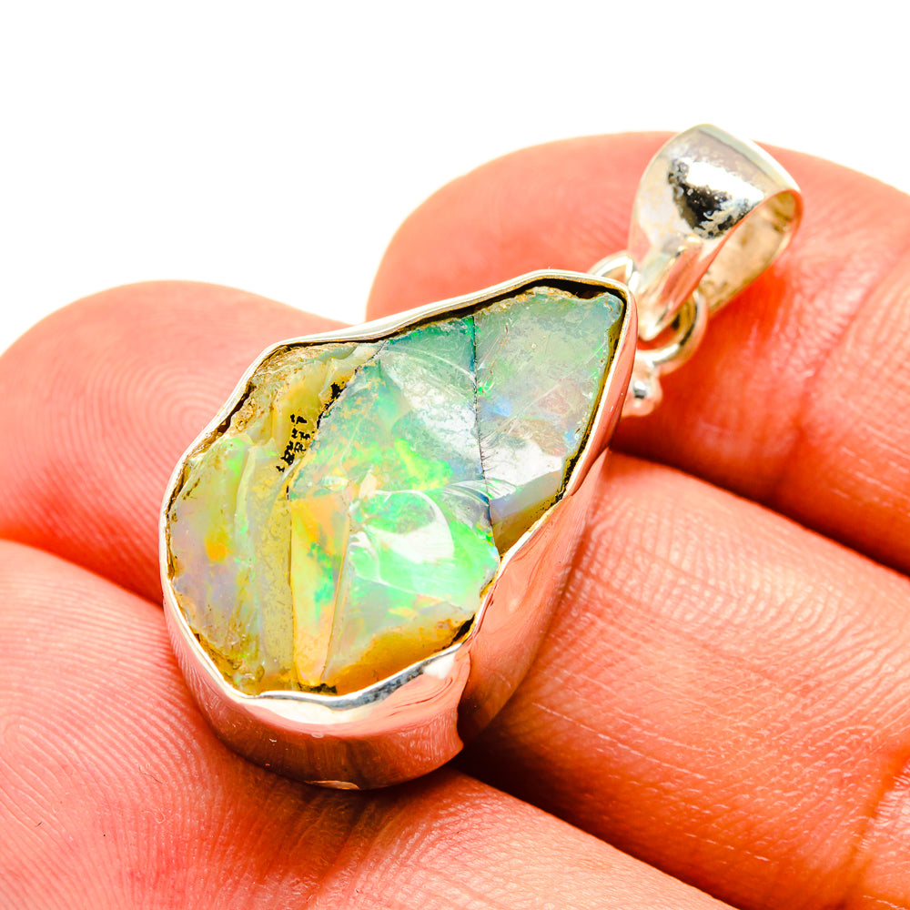 Ethiopian Opal Pendants handcrafted by Ana Silver Co - PD757365