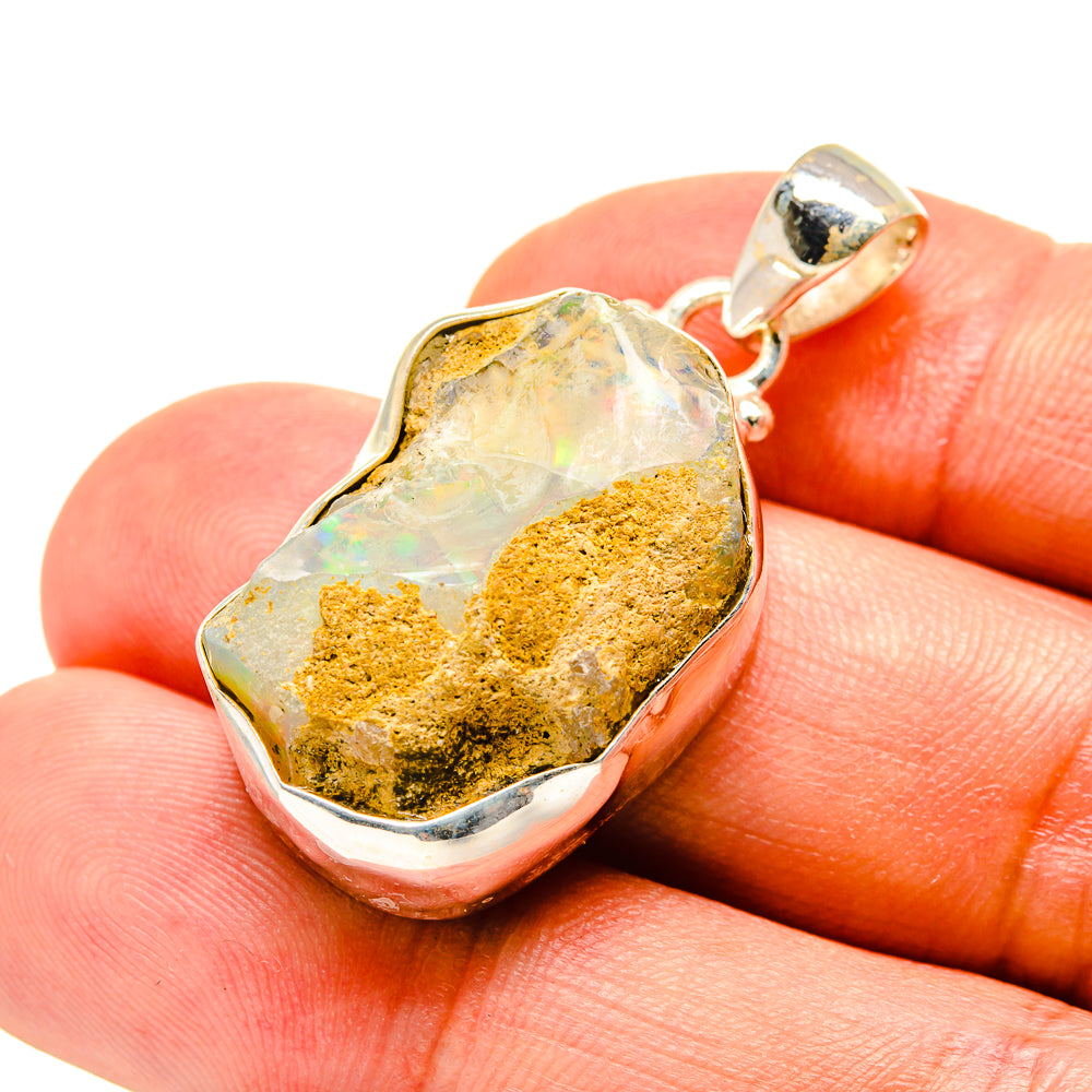 Ethiopian Opal Pendants handcrafted by Ana Silver Co - PD757366