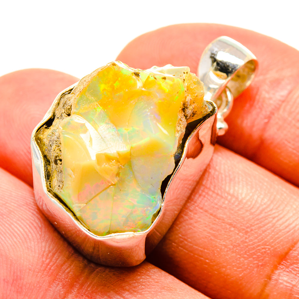 Ethiopian Opal Pendants handcrafted by Ana Silver Co - PD757368