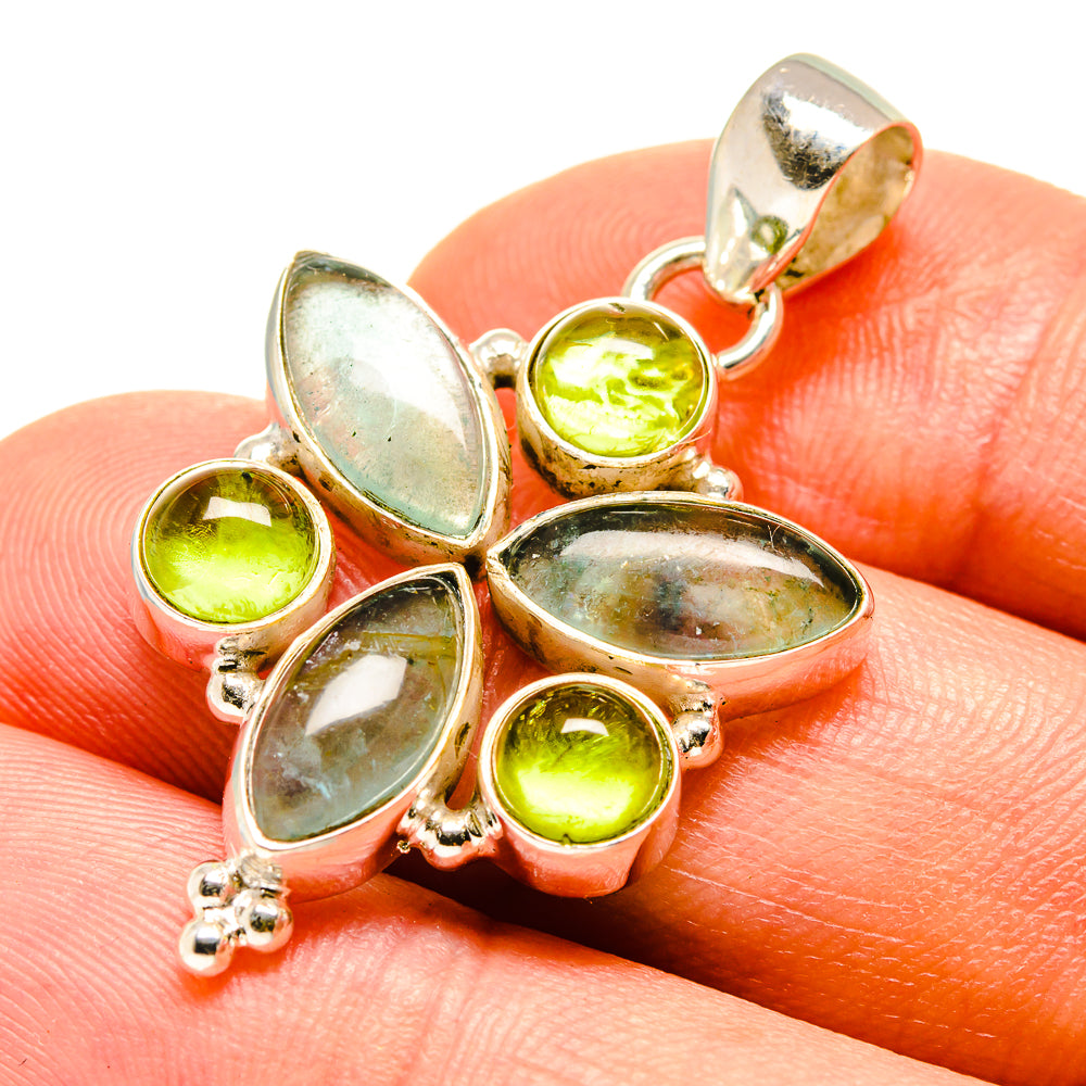 Aquamarine Pendants handcrafted by Ana Silver Co - PD757379