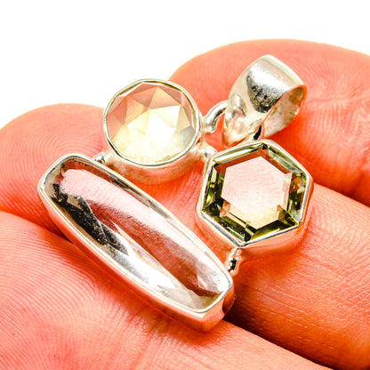 White Quartz Pendants handcrafted by Ana Silver Co - PD757380