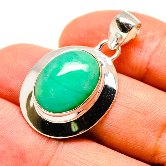 Chrysoprase Pendants handcrafted by Ana Silver Co - PD757382