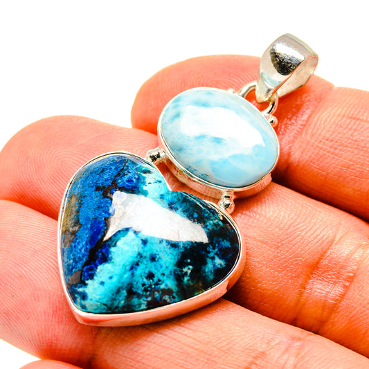 Shattuckite Pendants handcrafted by Ana Silver Co - PD757387