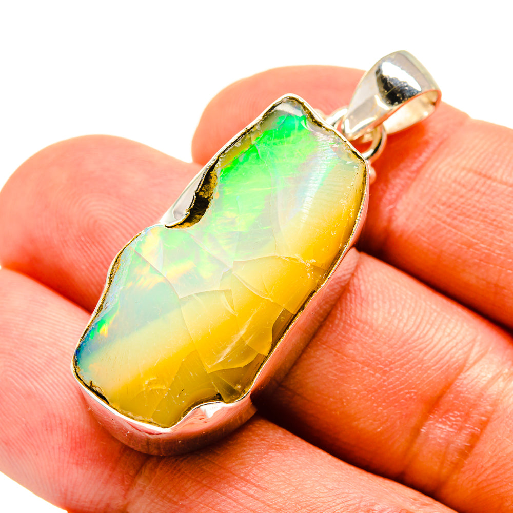 Ethiopian Opal Pendants handcrafted by Ana Silver Co - PD757391