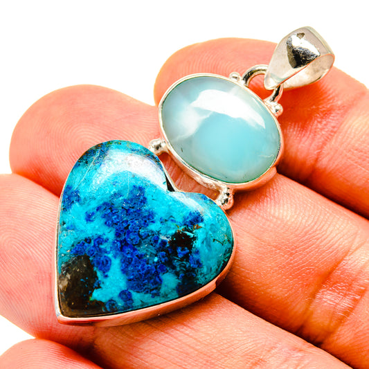 Shattuckite Pendants handcrafted by Ana Silver Co - PD757394