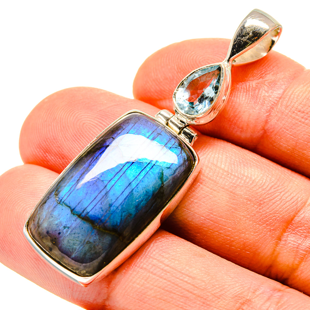 Labradorite Pendants handcrafted by Ana Silver Co - PD757397