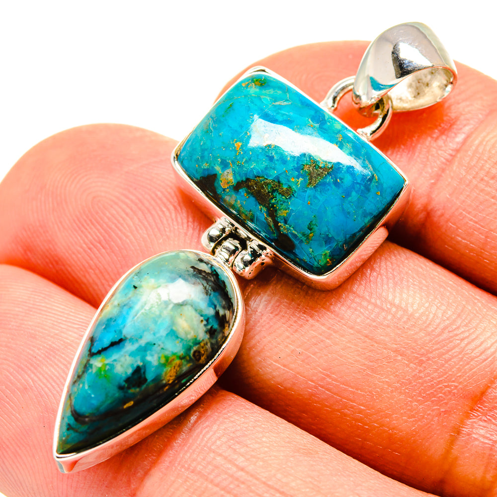 Chrysocolla Pendants handcrafted by Ana Silver Co - PD757400