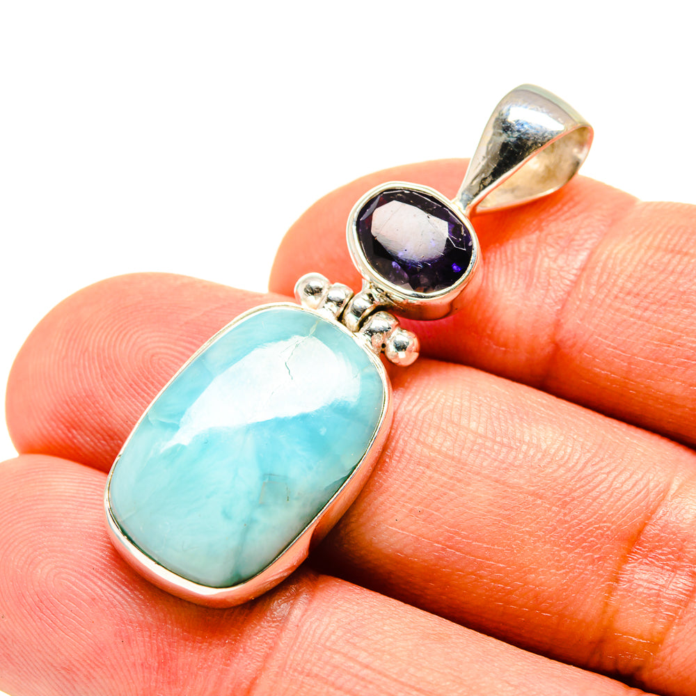 Larimar Pendants handcrafted by Ana Silver Co - PD757403