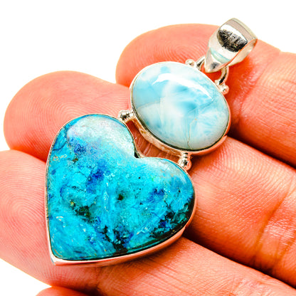 Shattuckite Pendants handcrafted by Ana Silver Co - PD757405