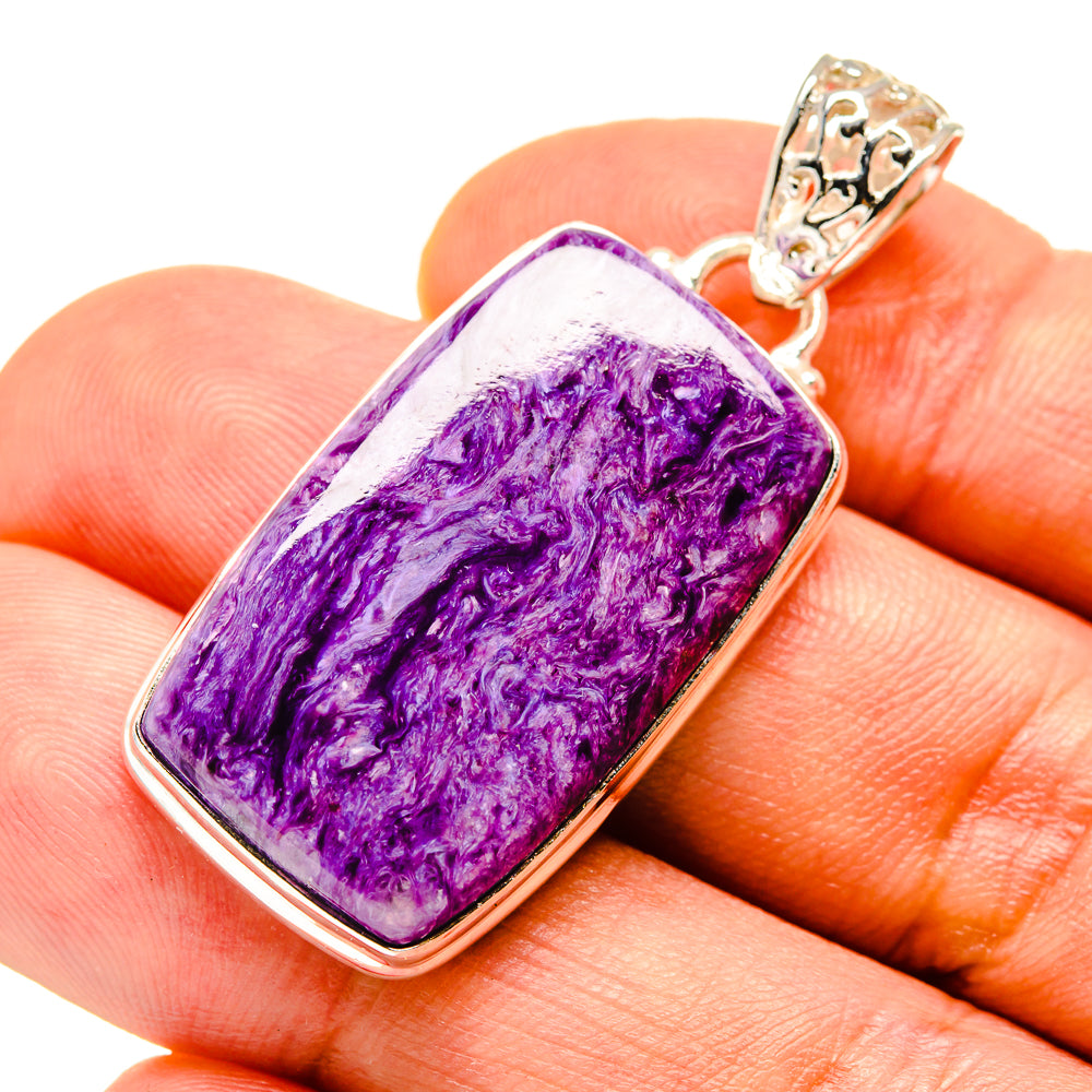 Charoite Pendants handcrafted by Ana Silver Co - PD757407