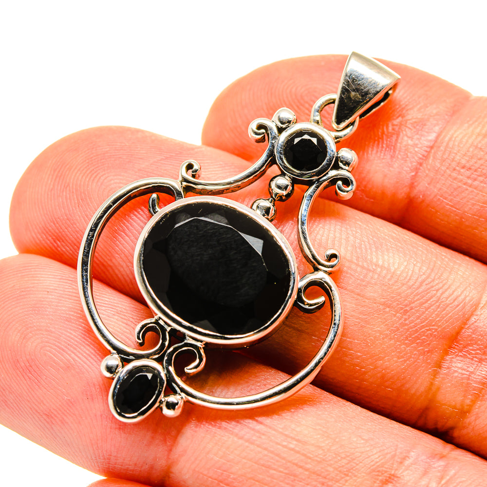 Black Onyx Pendants handcrafted by Ana Silver Co - PD757408
