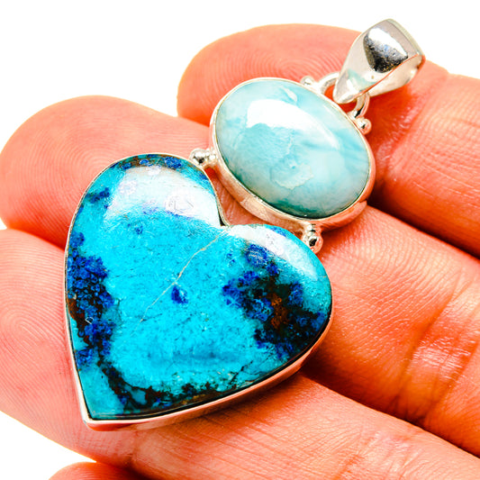 Shattuckite Pendants handcrafted by Ana Silver Co - PD757409