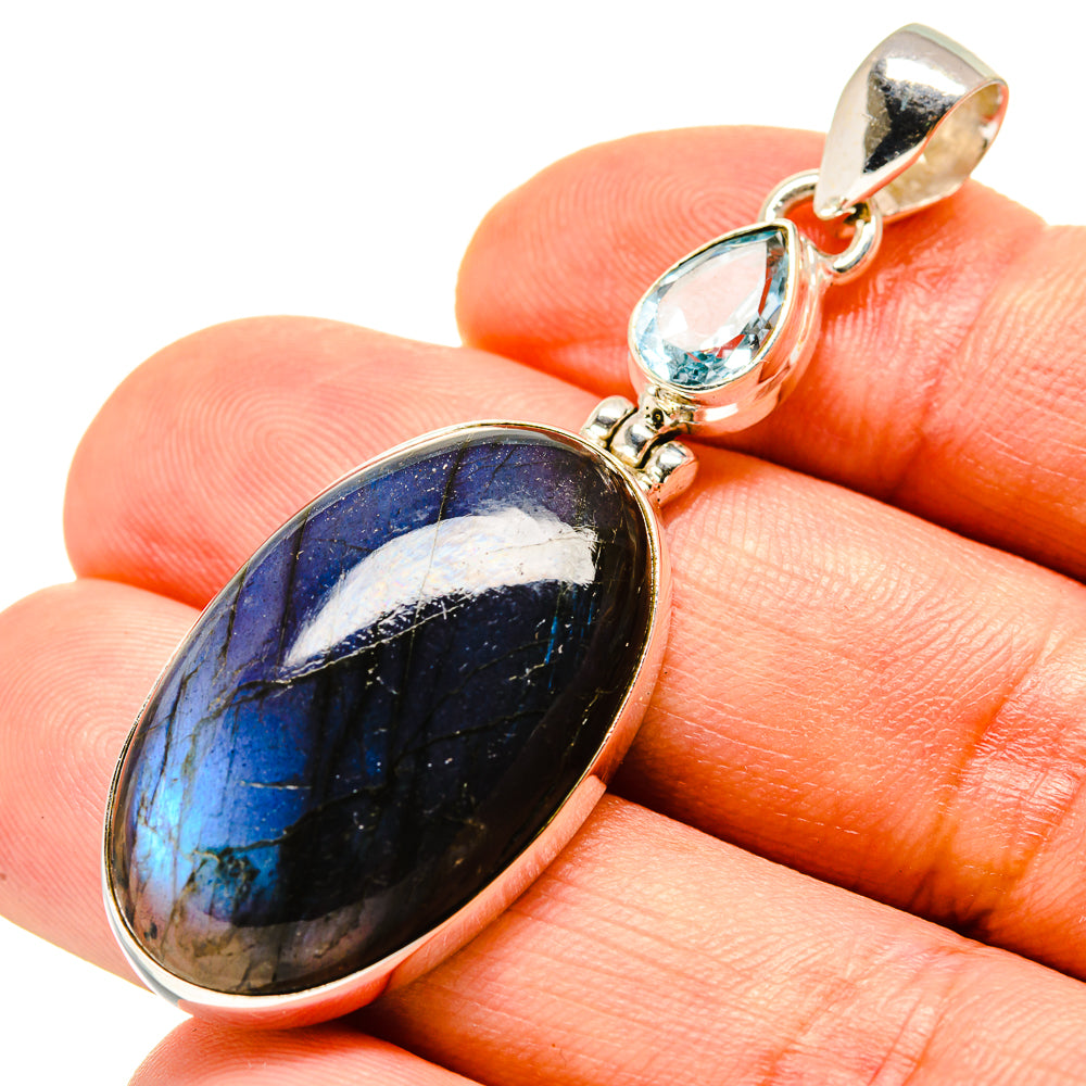 Labradorite Pendants handcrafted by Ana Silver Co - PD757415
