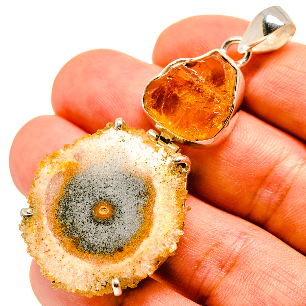 Solar Quartz Pendants handcrafted by Ana Silver Co - PD757417