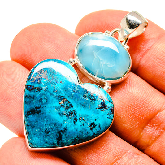 Shattuckite Pendants handcrafted by Ana Silver Co - PD757426
