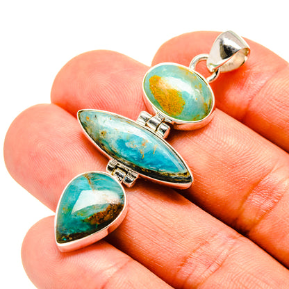 Peruvian Opal Pendants handcrafted by Ana Silver Co - PD757435