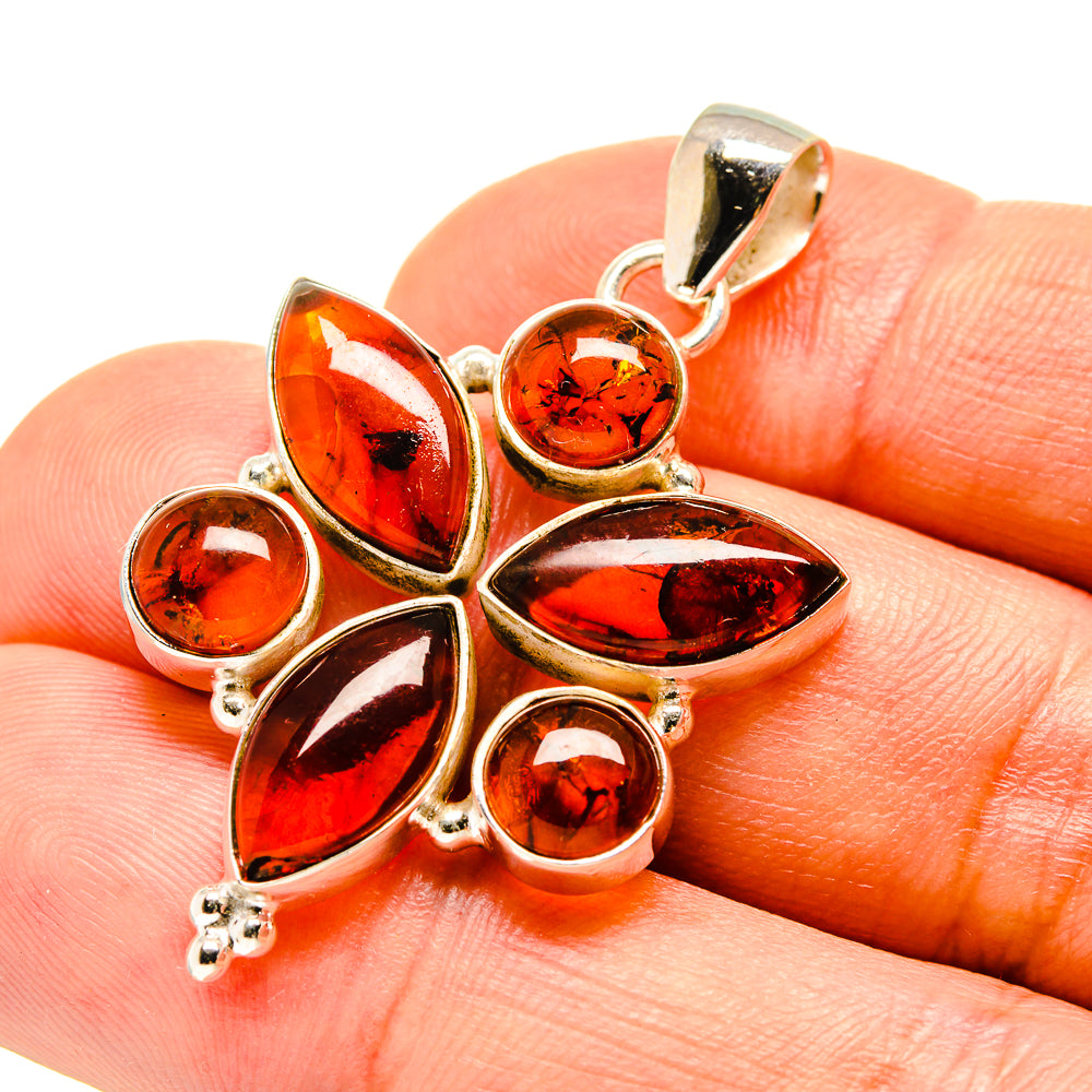 Baltic Amber Pendants handcrafted by Ana Silver Co - PD757443