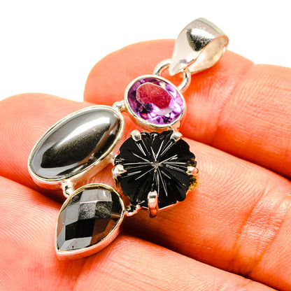 Hematite Pendants handcrafted by Ana Silver Co - PD757453