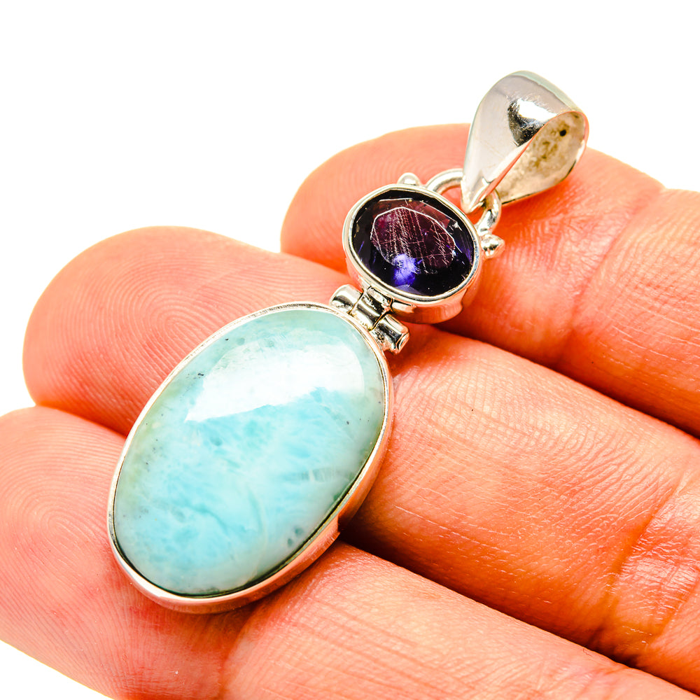 Larimar Pendants handcrafted by Ana Silver Co - PD757461