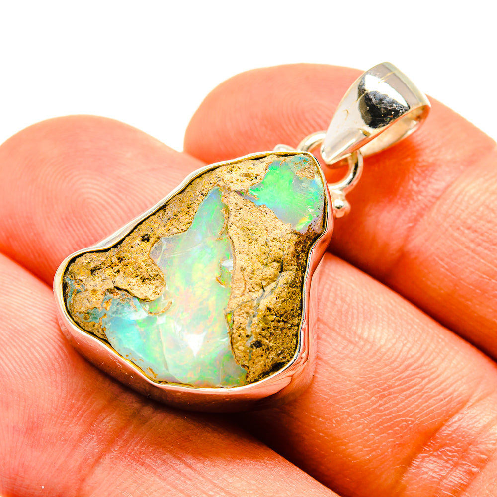 Ethiopian Opal Pendants handcrafted by Ana Silver Co - PD757463