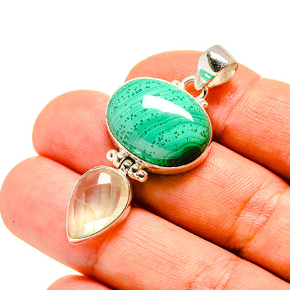 Malachite Pendants handcrafted by Ana Silver Co - PD757464