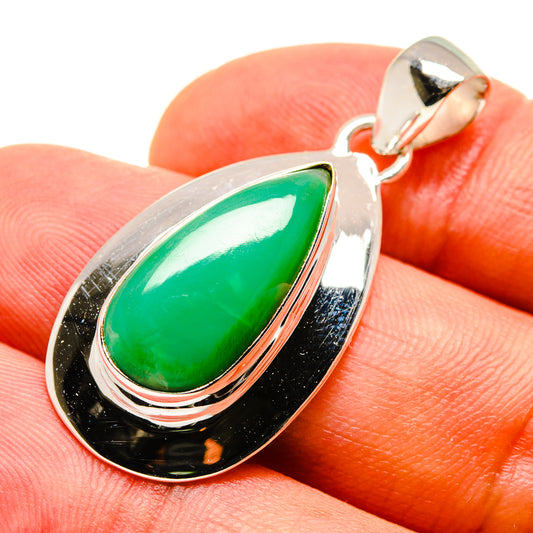 Chrysoprase Pendants handcrafted by Ana Silver Co - PD757473