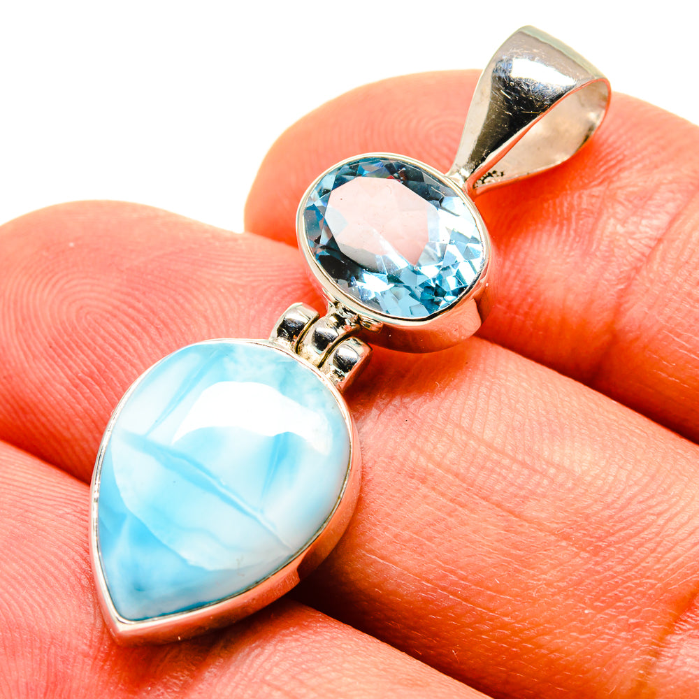 Larimar Pendants handcrafted by Ana Silver Co - PD757479