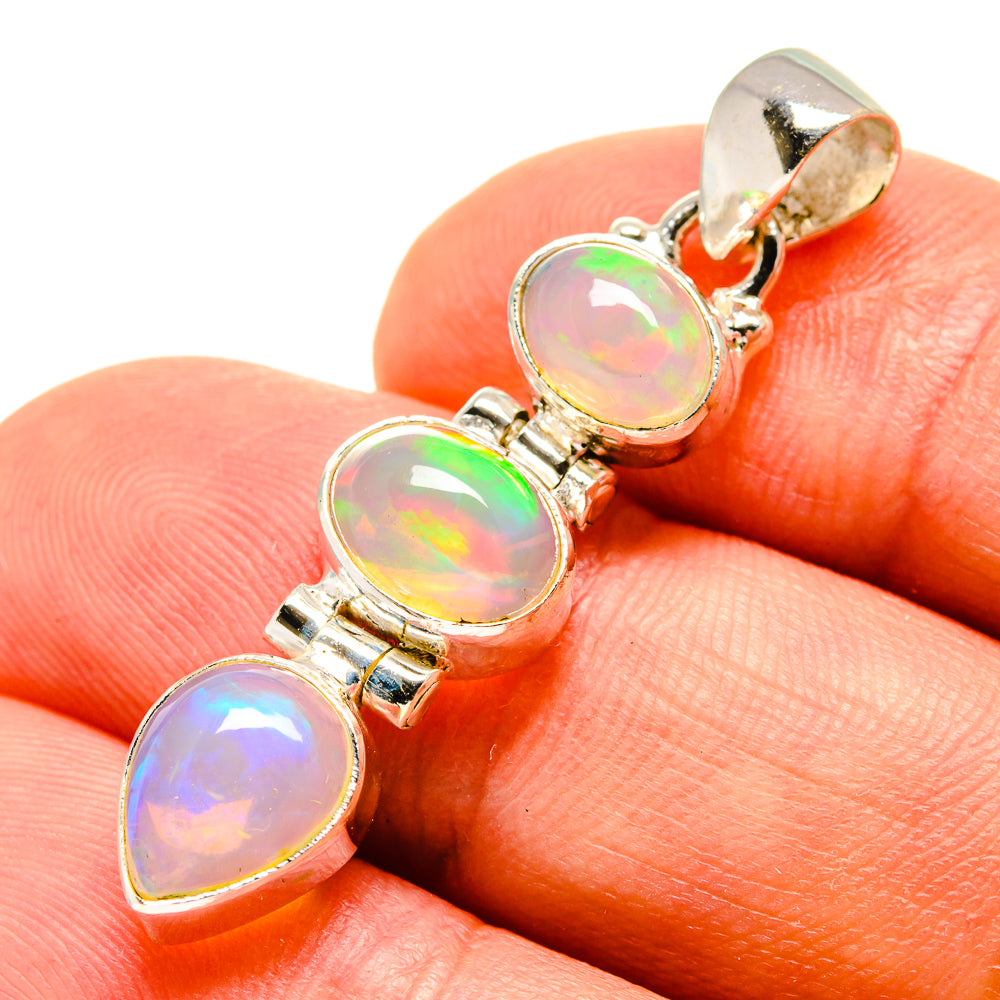 Ethiopian Opal Pendants handcrafted by Ana Silver Co - PD757483
