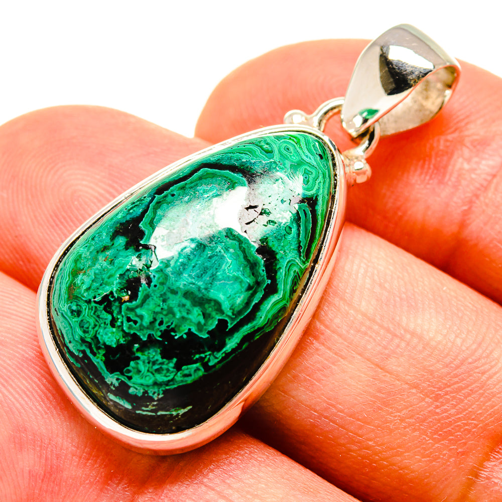 Malachite Pendants handcrafted by Ana Silver Co - PD757484