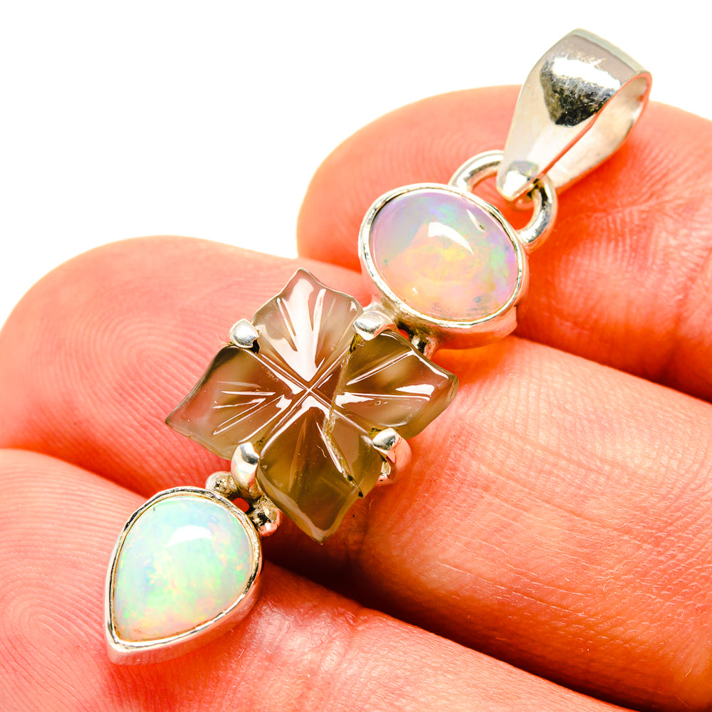Smoky Quartz Pendants handcrafted by Ana Silver Co - PD757486