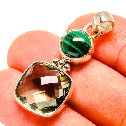 Green Amethyst Pendants handcrafted by Ana Silver Co - PD757487
