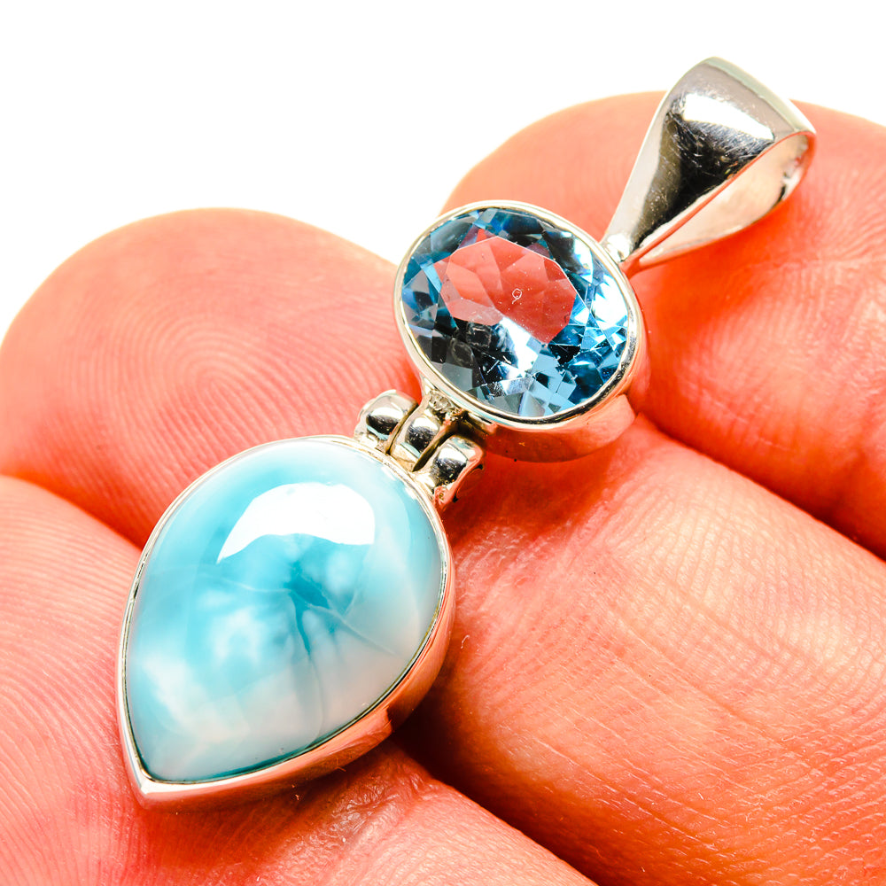 Larimar Pendants handcrafted by Ana Silver Co - PD757488
