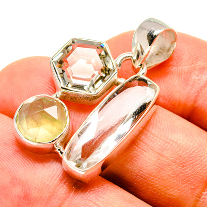 White Quartz Pendants handcrafted by Ana Silver Co - PD757494