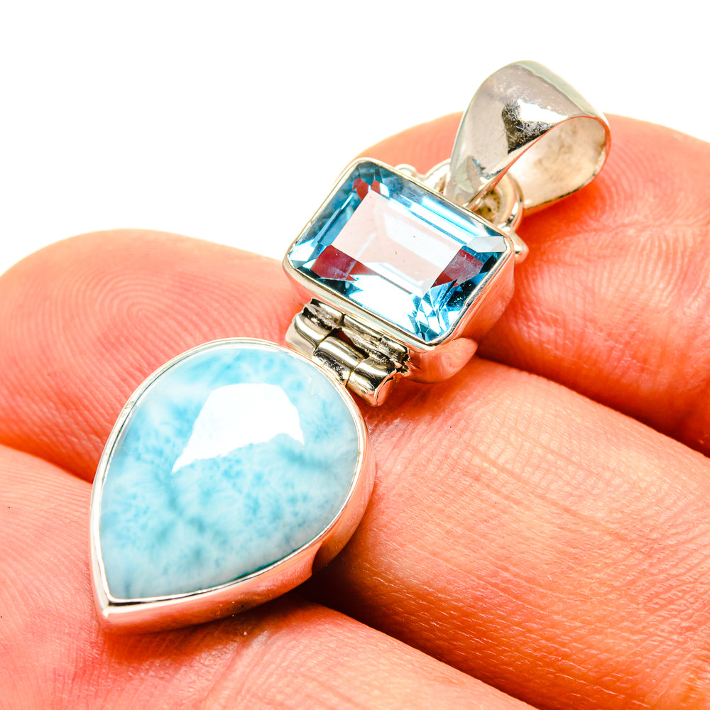 Larimar Pendants handcrafted by Ana Silver Co - PD757497