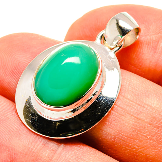 Chrysoprase Pendants handcrafted by Ana Silver Co - PD757500