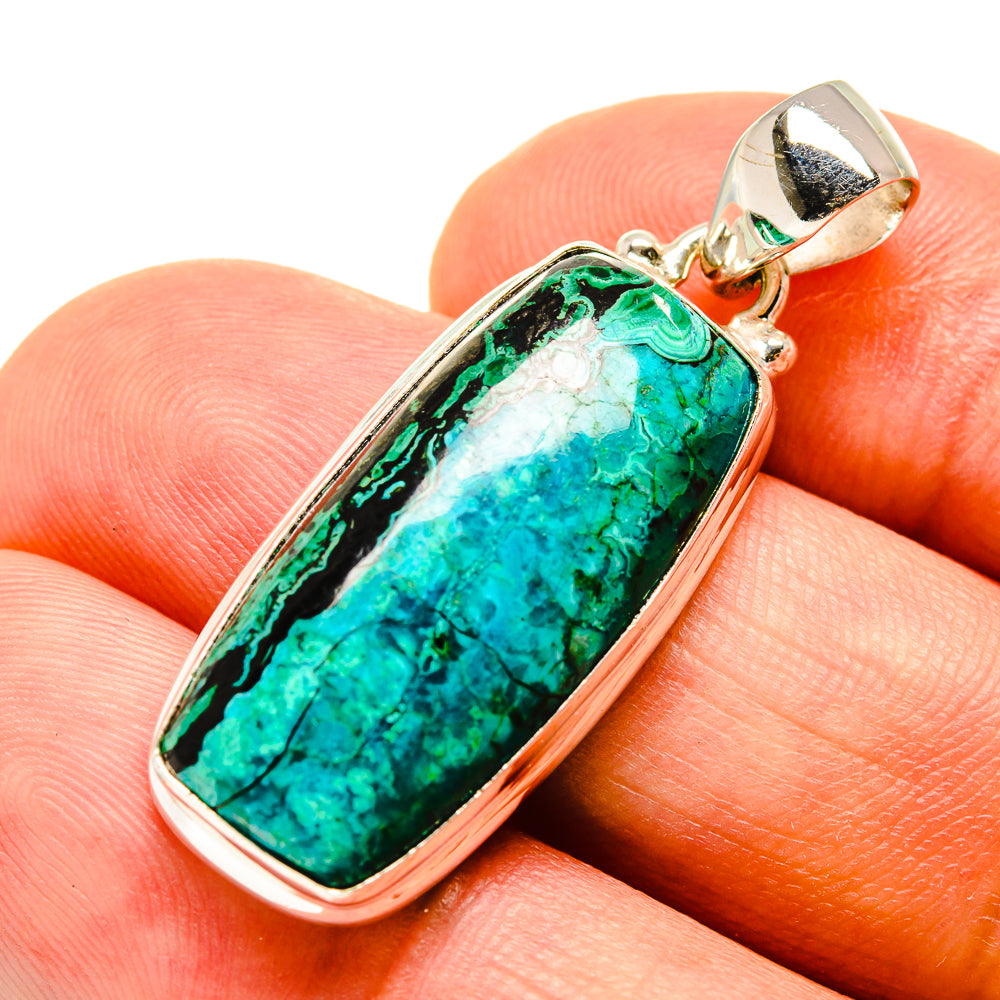 Chrysocolla Pendants handcrafted by Ana Silver Co - PD757504