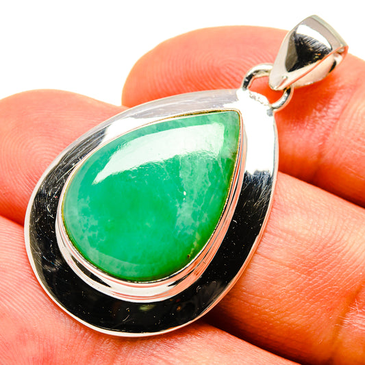 Chrysoprase Pendants handcrafted by Ana Silver Co - PD757507