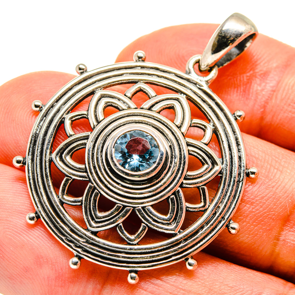 Blue Topaz Pendants handcrafted by Ana Silver Co - PD757520