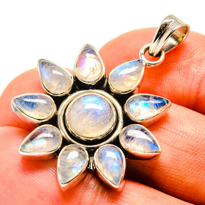 Rainbow Moonstone Pendants handcrafted by Ana Silver Co - PD757521